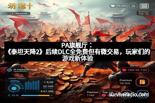 PA旗舰厅：《泰坦天降2》后续DLC全免费但有微交易，玩家们的游戏新体验